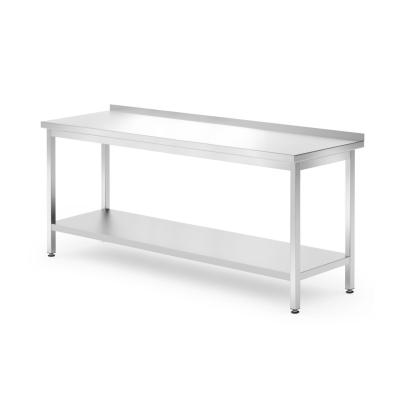 Nástěnný stůl s policí – přišroubovaný, hloubka 700 mm, HENDI, Profi Line, 1800x700x(H)850mm | 812761